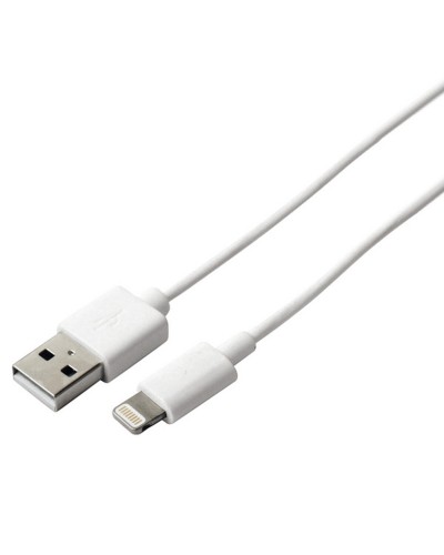 Kabel USB till Lightning KSIX Apple-compatible Vit