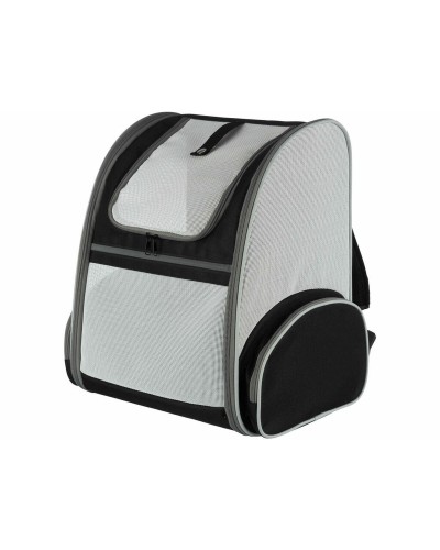 Ryggsäck för husdjur Trixie Chloe Svart Ljusgrå Polyester 39 × 43 × 27 cm