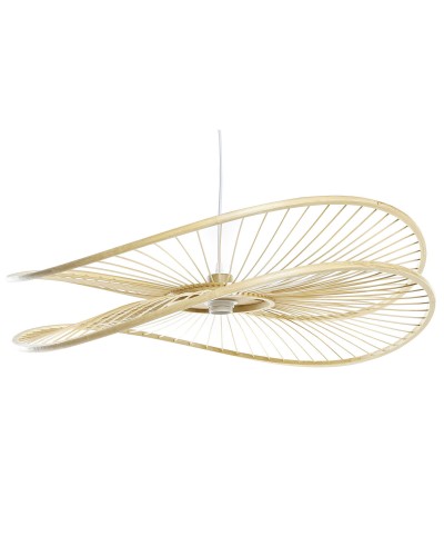 Plafondlamp DKD Home Decor Natuurlijk Bamboe 50 W 70 x 65 x 23 cm