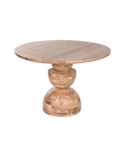 Table de repas Home ESPRIT Acacia Marron Naturel 115x115cm Carrée
