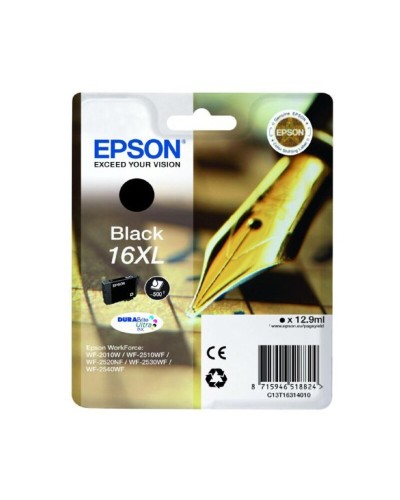 Compatible Epson T16XL Cartucho de Tinta Negro XL Alto Rendimiento
