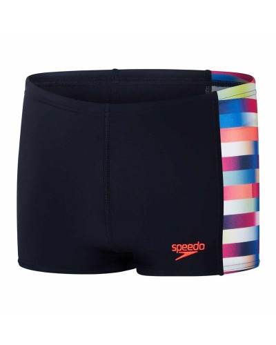 Speedo Aquashort Niño Multicolor - Traje de Baño Resistente al Cloro
