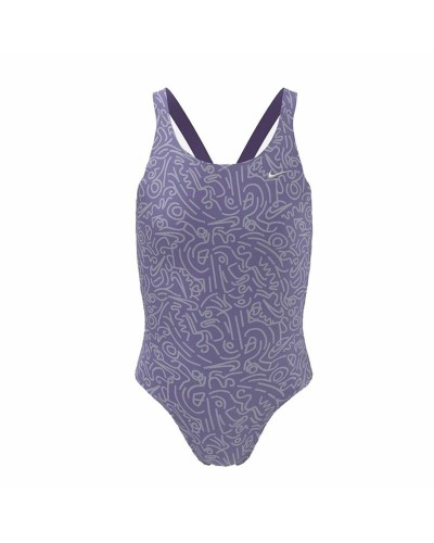 Nike Fastback Costume Bambina Viola - Swimsuit Performance Ottimale
