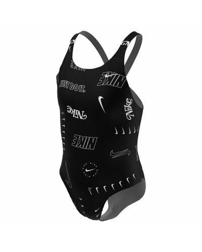 Nike Costume Bambina Fastback Nero - Swimsuit Sportivo Allenamento
