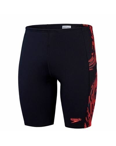 Speedo Tech Panel Jammer Black - Men's Performance Swimsuit
