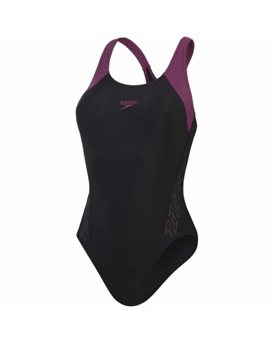 Speedo Hyperboom Splice Badeanzug Damen Lila - Performance Bademode
