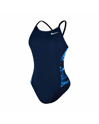 Nike Traje de Baño Mujer Racerback Azul - Bañador Deportivo

