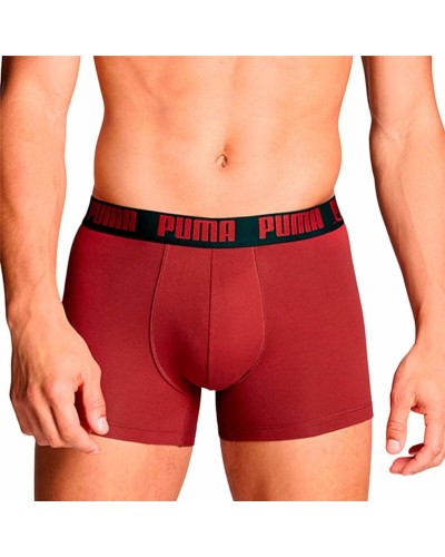 Boxer Uomo Puma Burgundy Rosso - Cotone Elasticizzato Comfort

