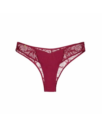 Caudel Slip Black Limba Rosso Granato - Intimo Donna Comfortevole
