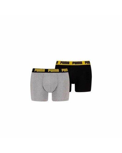 Boxer Uomo Puma Nero Cotone Elasticizzato - Intimo Sportivo Comfort
