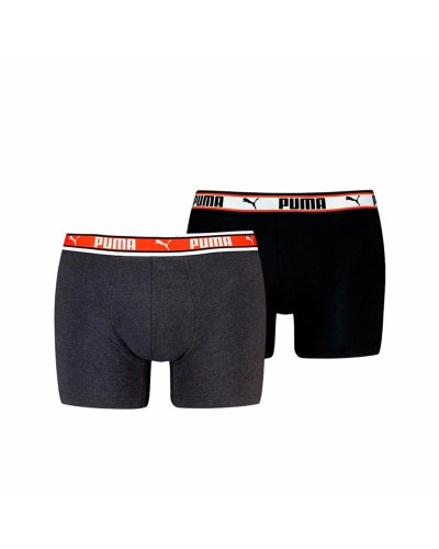 Puma Boxer Herren Schwarz Baumwolle Stretch - Sportliche Unterwäsche Komfort
