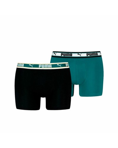 Puma Men's Boxer Green Stretch Cotton - Comfort and Sport
