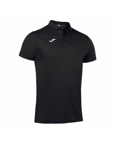 Polo Hombre Joma Sport Hobby Negra - Manga Corta Transpirable
