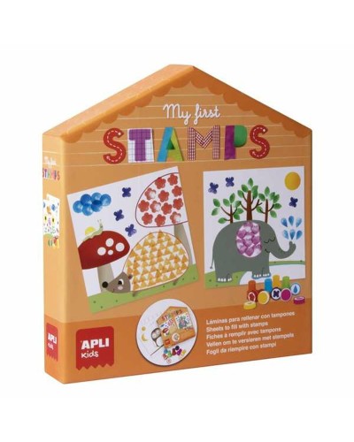 Apli My First Stamps - Timbri per Bambini, Motivi Assortiti, Gioco Creativo
