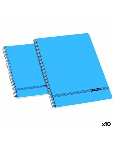 Cuaderno ENRI 80 Páginas Azul - Set 10 Unidades - Escuela & Oficina
