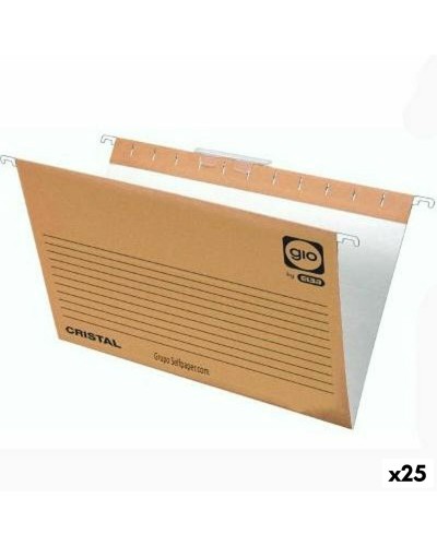 Elba Cartelle Sospese A4 Marrone Naturale - Set 25 Pz - Organizzazione Ufficio

