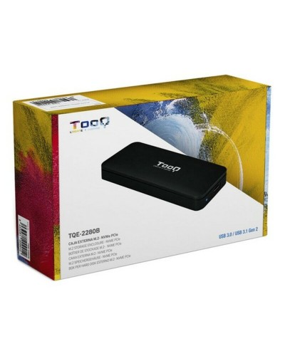 TooQ TQE-2280B External SSD M.2 USB 3.1 Gen 2 Enclosure - Black Aluminum
