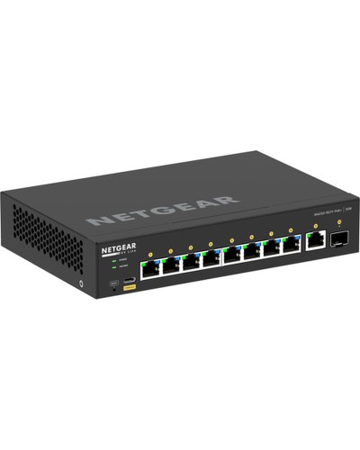 Netgear GSM4210PD: Gigabit Ethernet PoE+ Switch, 8 Ports, Rackmount Black
