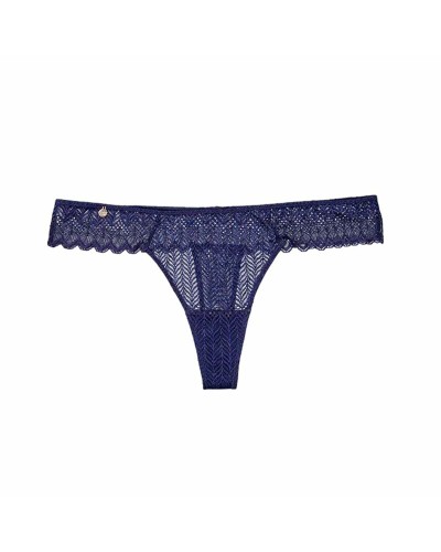 Black Limba Tanga Binia Baltic Azzurro - Lingerie Intime Femme
