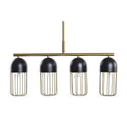 Lámpara de Techo DKD Home Decor Negro Dorado: Ilumina tus Espacios con Elegancia Moderna.
