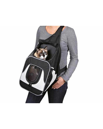 Huisdierenrugzak Trixie Savina Zwart Grijs Polyester 30 × 33 × 26 CM