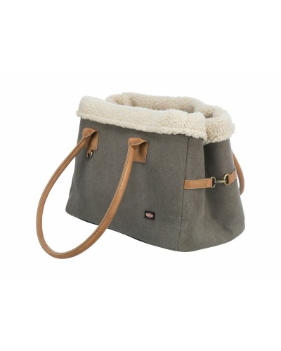 Trixie Bolsa de Transporte para Mascotas Rachel - 25x30x40cm - Gris/Marrón Claro

