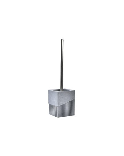 DKD Home Decor Toilettenbürste Scandi - Silber Grau Stahl/Aluminium/Harz 9.5x37cm
