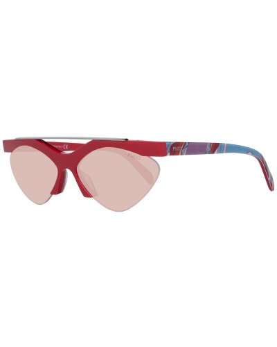 Emilio Pucci Sonnenbrille für Damen - Schwarzer Rahmen, Graue Gläser Ø 59mm
