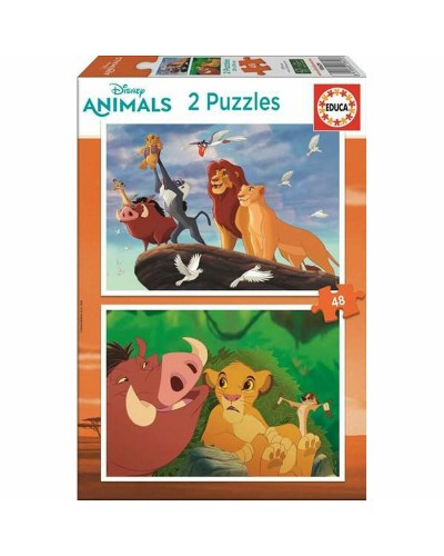 Puzzel Educa Lion King (2 x 48 pcs)