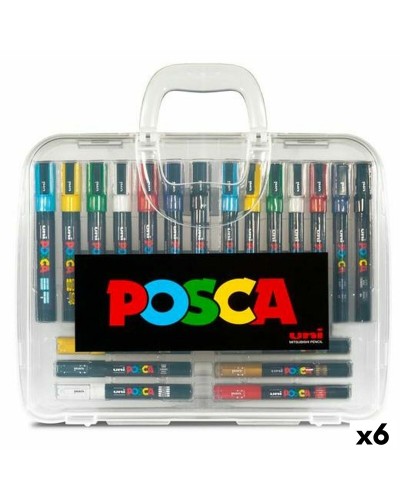 POSCA Set 6 Pennarelli Multicolore Punta Fine - Pittura Creativa & Decorazioni
