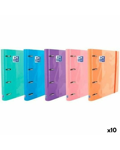 Rengaskansio Oxford EUROPEANBINDER Monivärinen A4+ (10 osaa)