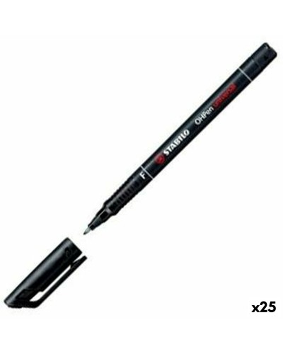 Permanenttimarkkeri Stabilo OHPEN UNIVERSAL Musta 0,7 mm 10 Kappaletta (25 osaa)