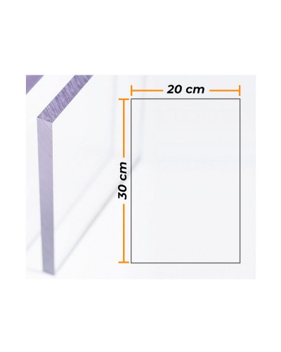Compossar-Schild aus transparentem Polycarbonat - 20 x 30 cm - Stärke 4 mm
