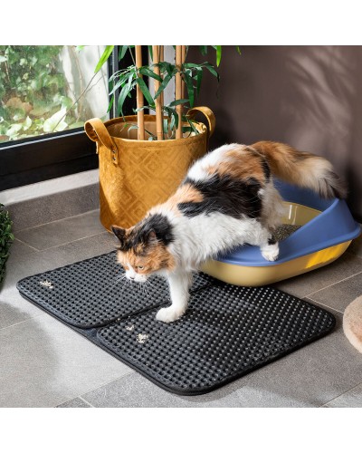 Clikatt Tapis de Litière pour Chat : Gardez la Zone Autour de la Litière Propre

