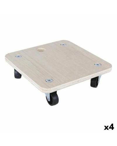 Bricotech Base Wood with Wheels 30x30 cm - Plant/Object Trolley

