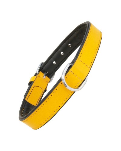 Hondenhalsband Gloria Gestoffeerd Geel (40 cm) (40 x 2 cm)