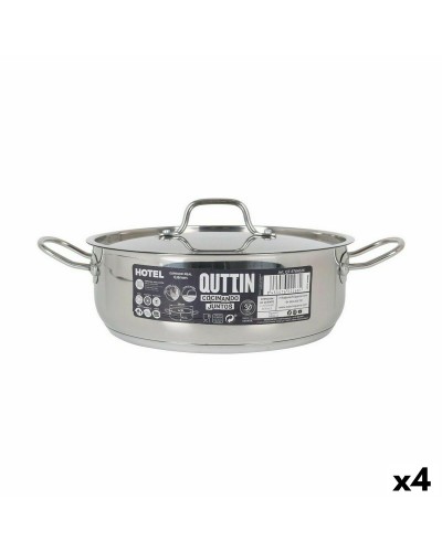 Quttin Hotel Casserole Acier Ø26cm + Couvercle - Set 4 Pièces - Professionnel
