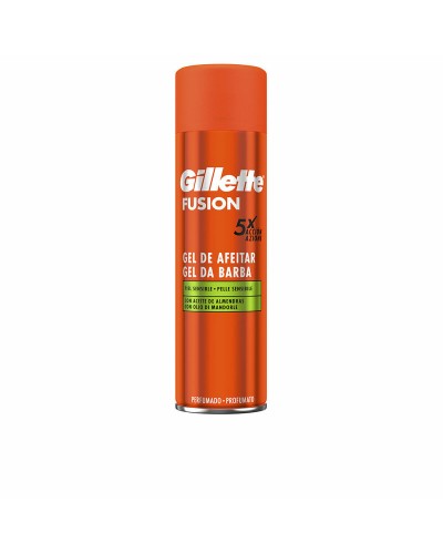 Gillette Fusion Rasiergel für empfindliche Haut 200ml - Beruhigende Feuchtigkeitspflege
