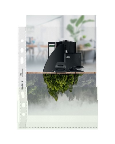 Leitz Pochettes Portefeuilles A4 - Noir Transparent Polypropylène - Ensemble de Bureau
