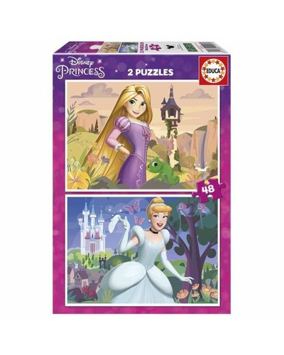 Disney Princess Puzzle: Cinderella & Rapunzel - 2x48 Pieces - Children
