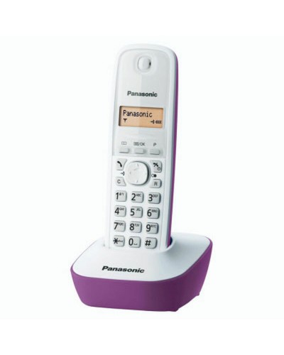 Panasonic KX-TG1611FRF Téléphone Sans Fil Ambre - Facile à Utiliser
