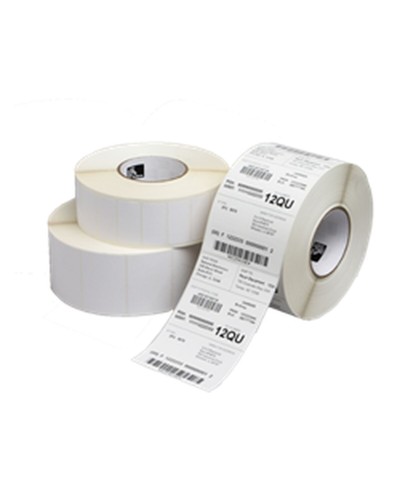 Étiquettes Zebra 102x102 mm Blanc - Rouleau Thermique pour Imprimantes d'Étiquettes
