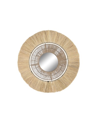Specchio da parete Bali Iuta di DKD Home Decor | Naturale | 79 x 4 x 79 cm