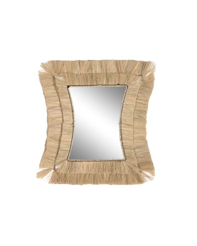 Seinäpeili DKD Home Decor 62 x 4 x 70 cm Kristalli Bali Juutti