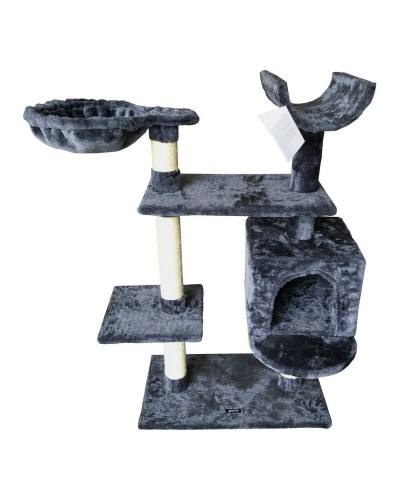 Krabpaal voor Katten Gloria Jarama Boomstructuur Grijs Hout Papier Sisal (35 x 100 x 60 cm)