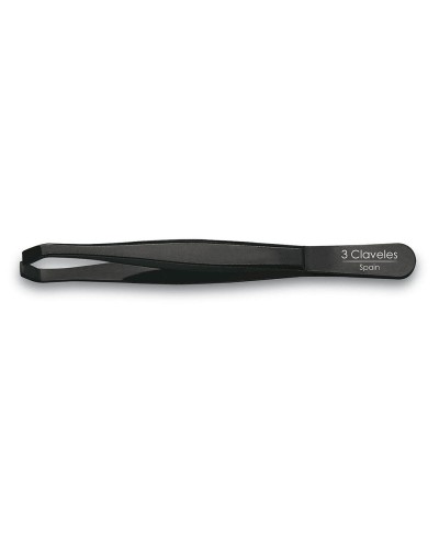 3 Claveles Crab Black Tweezers - High Precision
