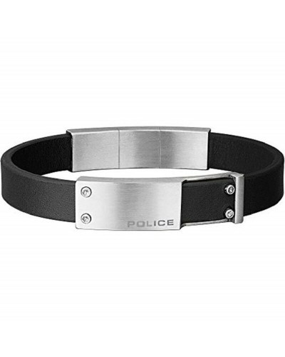 Police Men's Bracelet Black Stainless Steel - Modern Design
