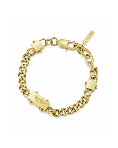 Police Men's Bracelet Black Steel 21cm - Urban Style
