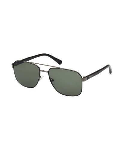 Kenneth Cole Lunettes de soleil Homme - Monture Noire, Verres Verts, Protection UV
