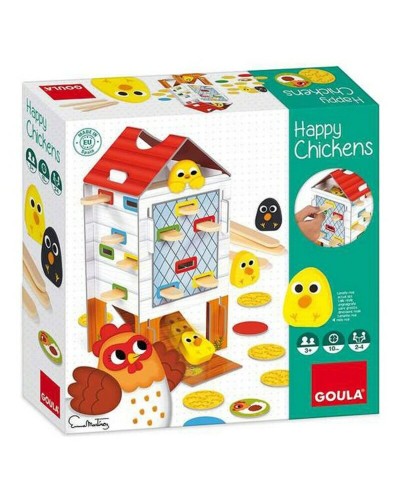 Goula Happy Chicken: Gioco di Abilità in Legno per Bambini
